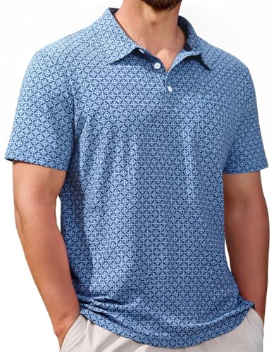 CTU Polo de golf pour homme à séchage rapide avec poche et évacuation de l'humidité