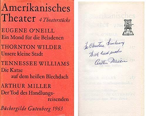 Arthur Miller (+) autograph American playwright and essayist, signed book