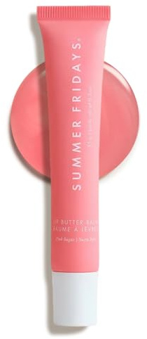 Summer Fridays Lip Butter Balm - Hydrating Lip Mask, Shea Butter, Vegan - Pink Sugar, 14g