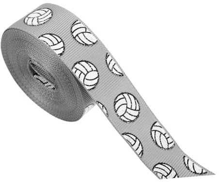 1 Rolle Volleyball-dekoband Polyester Geschenkband Multifunktionsband Einfach Zuschneiden Für Haarschleifen Und Diy-projekte