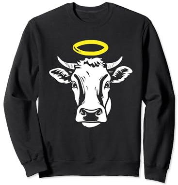 Holy Cow Livestock Cow Lover Cattle Farmer Midwest Pride Sweatshirt