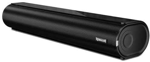 Redragon GS821 Computer Soundbar - Hi-Fi Stereo PC Lautsprecher mit BT 5.3, Optischer/HDMI ARC/AUX/USB Anschluss, 3 EQ Modi, Inklusive Fernbedienung, Gaming Lautsprecher für PC, Laptop und Tablet