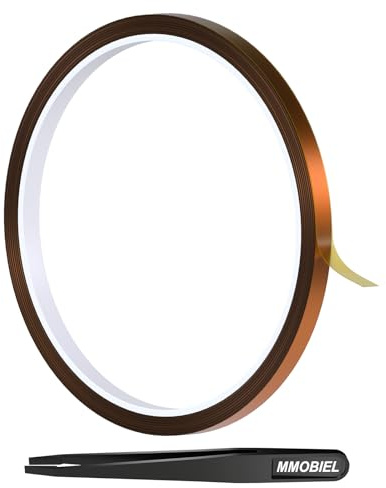 MMOBIEL 6mm ESD -värme -resistent polyimid Limtejp Stark lim 30 m lång värmebeständig upp till 280 ° C