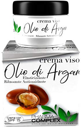 Crema Viso Donna Olio Di Argan Ml 50 Made In Italy Antirughe Antiage Trattamento Rigenerante Idratante Giorno Notte Cosmetici Bellezza Idea Regalo Creme Antieta