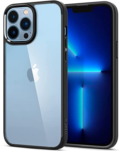 Spigen Ultra Hybrid [Air Cushion Technology] [Military Grade Shockproof] Case Compatible with iPhone 13 Pro Max - Matte Black