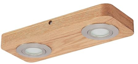 Lindby ,schwenkbar (Modern) aus Holz (2 flammig,) - Deckenleuchte Lampe Wohnzimmerleuchte