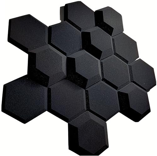 Akustikpaneele 3D HEXAGON Schallabsorber WAND - Schalldämmung - SCHALLSCHUTZ sound absorber - SCHALLSCHUTZMATTE - VATTO Akustikbild AKUSTIK PANEL -Akustikplatten Akkustikpanellen