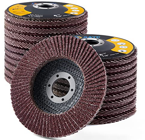 SATC Flap Discs 115mm 20 Pack Grinding Discs 40 Grit for Angle Grinder to Sanding Grinding Metal Wood