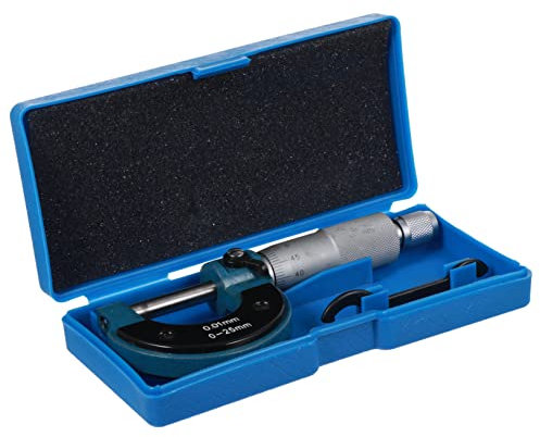 Zerodeko 1 Pieza Micrómetro Exterior de Precisión Manguito de Ratchet Medición Exacta de Diámetros de Pequeñas