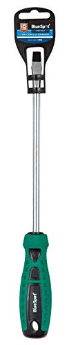 Blue spot Tools, 13026, cacciavite a taglio, verde, 9.5 x 200 mm