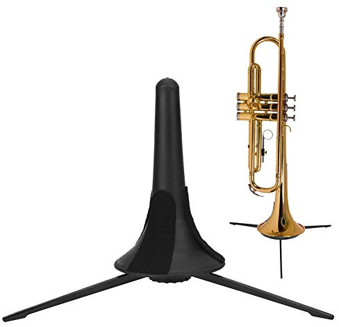 Portable Tripod Trumpet Stand, Folding Metal Support for Trumpets, Retractable Design, Prevent Scratches