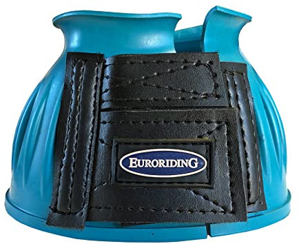 Euroriding Hufglocken Gummi Klett Petrol M