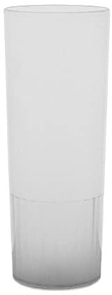 LPF LE PETIT FOURNISSEUR - Lot de 100 Gobelets réutilisables Tubo - 20cl(Usage) 25cl(Max) - Verre à eau, Verre cocktail long drink - Compatible lave-vaisselle - Couleur givrée