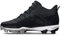 Under Armour Harper 8 Mid Rm Baseballschuh für Herren, (001) Schwarz/Schwarz/Metallic-Silber, 44.5 EU