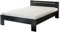 CANNES Futonbett 140 x 200 cm - Minimalistisches Jugendzimmer Doppelbett in Schwarz - 145 x 71 x 204 cm (B/H/T)