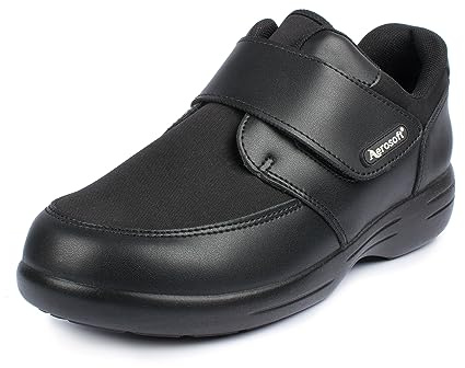 Aerosoft kardborreband-halvsko stretch 16 kvinnor män bredd G-H halkfri, svart, 43 EU