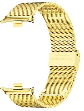 MIJOBS Armband kompatibelt med Redmi Watch 4 och Xiaomi Band 8 Pro metallband Miband 8 Pro rostfritt stål ersättningsarmband Xiaomi Redmi Watch4 & Xiaomi Band 8Pro klocktillbehör herrband, damband