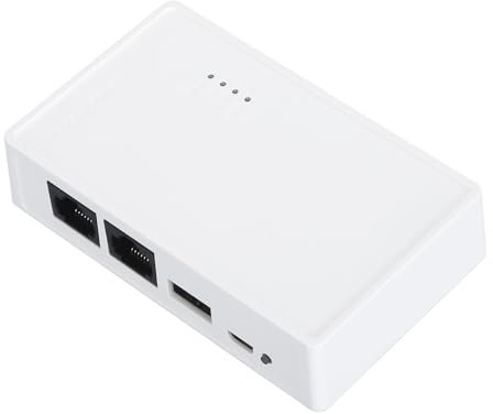 Jectse Servidor de Impresión Inalámbrico, Servidor de Impresión en Red WiFi USB2.0 de 480Mbps con LAN y Puente de 10/100Mbps, Compatible con Modos Cableados/Inalámbricos/Independientes,