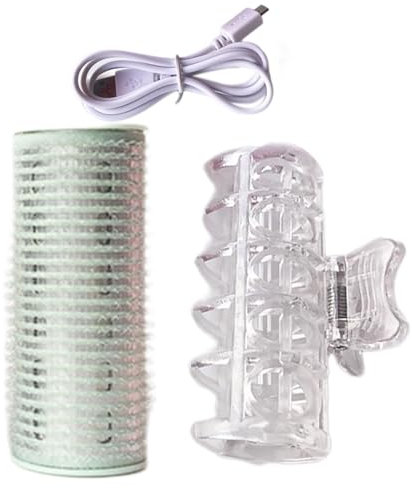 Bigoudis Rouleaux Chauffants Rouleaux Électriques Portables Rouleaux à Cheveux Rouleaux USB Auto-adhésifs Bigoudis Frange Rechargeable USB Chauffant Frange Rouleau Cheveux Curling Outil de Coiffure