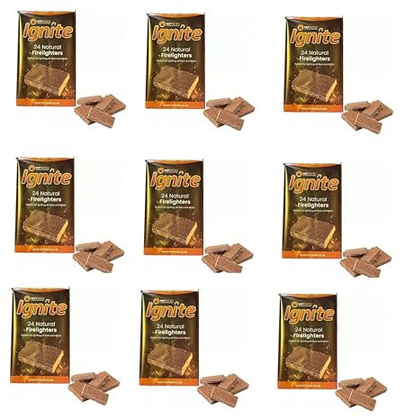 9 x My Fuels Ignite Natural Firelighters - 24 In Pack