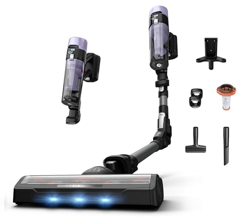 Rowenta X-Force Flex 9.80, Aspirador Escoba Sin Cable, Autonomía de 1h20, Limpieza 4 en 1, Ultraligera, Alta filtración, Modelo para Alérgicos, RH7L35E0