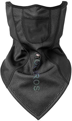 ROCKBROS Cache Cou Polaire Coupe-Vent Respirant Ajustable Homme Tour de Cou Moto Vélo Ski Snowboard Randonnée Ultra-Douce Noir Gris