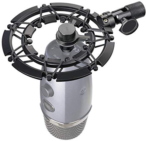 Blue Yeti Nano Shockmount, Lightweight Alloy Shock Mount Reduces Vibrations Shock Noise Matching Mic Boom Arm, Designed for Blue Yeti Nano Microphone by YOUSHARES
