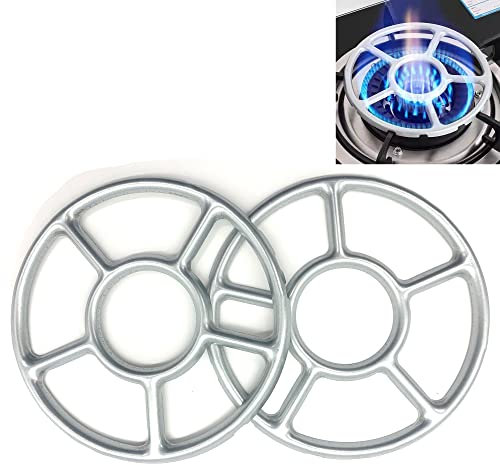 SEABABOO 2PCS Gasherd Brenner Ständer Gasherdring reduzierstern gaskocher Aufsatz Wok Ring Gasherdkreuz Aufsatz Stern Gasherd-Ständer für heißen Kaffee Moka Pot (6.9in/17.5cm)