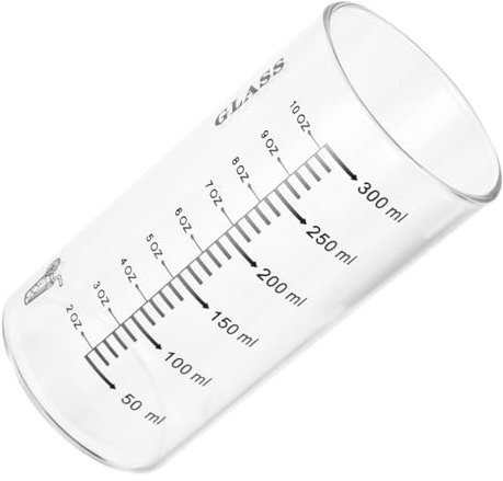 HEMOTON Verre à Haute Teneur En Borosilicate Verres Doseurs En Verre Tasse De Lait Mesurée Gobelet Gradué Récipients En Verre Pour Liquides Enfant Un Verre Escalader Tasse à Boire