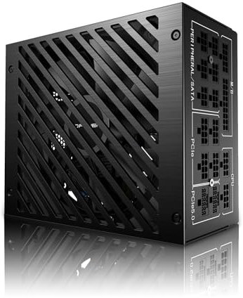 LC-Power Netzteil PC 1200W ATX 3.0 EU Stecker, 1200W, 80 Plus Platinum Zertifiziert, vollmodulares ATX 3.0, unterstützt PCIe 5.0 GPU 12VHPWR Anschluss,135 mm Lüfter,Flachkabel(LC1200P V3.0)