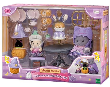Sylvanian Families - Le goûter d'halloween - Plongez dans l'univers de la Famille Sylvanian - Maison de poupées - Jouet Enfant 3 Ans et + - pour stimuler l'imagination des Enfants - 5764