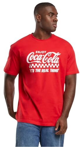 MERCHCODE Mc1058-coca Cola Enjoy Coke Oversize Tee T-Shirt, Rouge Urbain, M Hommes