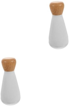 Warmhm 2pcs Pepper Grinder Grinder Salt and Pepper Mills Grinders Ceramic Pepper Grinder Portable Pepper Dispenser Small Grinder for Spices Grinder for Kitchen Abs White