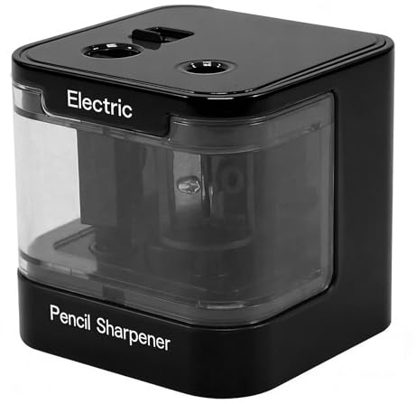 Temperamatite Elettrico Usb E A Batteria,Temperino Elettrico Doppio Foro Con Contenitore Per Bambini E Adulti,Automatico Pencil Sharpener Adatto Per Matite Colorate E 2b