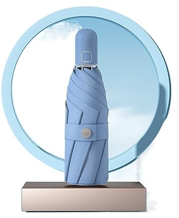 HLTYGWX Ombrelli Ombrello Pieghevole Automatico Ombrello da Pioggia Donna Ombrellone Piccola Tasca da Sole