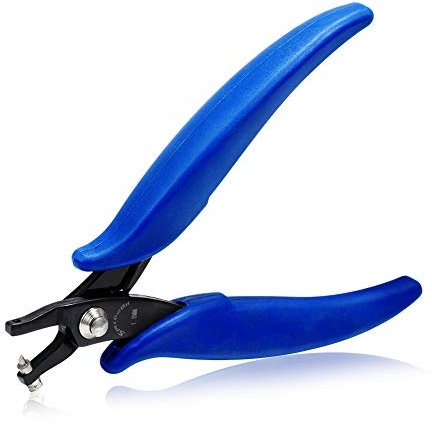 SPEEDWOX Metall-Lochzange für Schmuckherstellung 1,8 mm Durchmesser rundes Loch kurze Backen Stanzen von Blech 18 Gauge dickes Loch in Silber Kupfer Präzisionszange