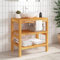 ZQQLVOO Bodenstehender Schrank Home Badezimmer-Schrank Waschtisch mit 2 Ablagen 74x45x75 cm Massivholz für Wohnzimmer, Küche, Bad, Espresso