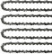 Fowecry 4 Pack 14 Inch Chainsaw Chain Set Kit 52 Drive Links, 0.05In Gauge, 3/8Inch LP Pitch, 14-Inch Replacement Chainsaw Chains Low Set Kit