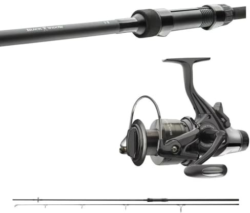 Black Widow Karpfencombo 3,60m / 3,00lbs + Freilaufrolle Karpfenset