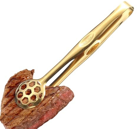 Pinze per cucinare, pinze per cucinare | Pinze a buffet anti-slip in acciaio inossidabile,Bloccante pesante resistente al calore, utensili da cucina multifunzionale per cucinare, grigliarsi, placcatur