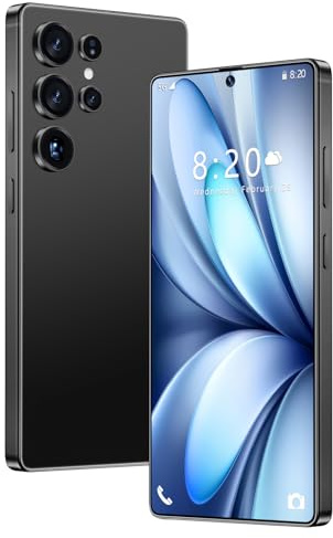 5G Smartphone S24 Ultra, 16GB y 1TB, Batería De 8000 MAh, Android 14, Cámara Impermeable De 72MP 108MP, Pantalla De 7,3 Pulgadas, Desbloqueado Para Exteriores, Ranura Para 3 Tarjetas,Black-7.3 Inch