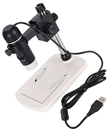 HETHLIF Microscope Numérique, Microscopes Numériques Portatifs de Laboratoire USB Professionnel HD USB Support de Mesure LED électronique 300x 5MP pour Adultes et Enfants