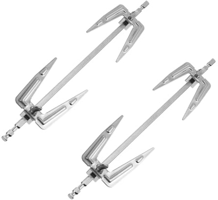 DIYEAH Tenedores Giratorios de Acero Inoxidable para Pollo Asado y Parrilla 25 CM Compatibles Freidora de Aire y Horno 2 Piezas Accesorios Resistentes a Altas Temperaturas para