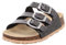 Superfit Mädchen Fussbettpantoffel 800113 Pantoffeln, Schwarz Silber 0100, 39 EU