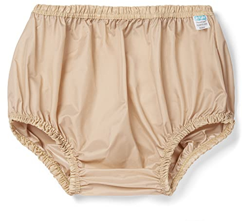 Incontinence Leak-Protection, Washable Pull-On Cover Pant, Advanced Duralite-Cool-Lightweight-Durable- Kleinert's (Beige, Large)