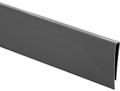 jarolift Clip De Fixation en PVC Bande D‘extrémité pour Brise Vue Canisse De Couverture Accessoires pour Brise-Vue, 1 m De Longueur, Grau