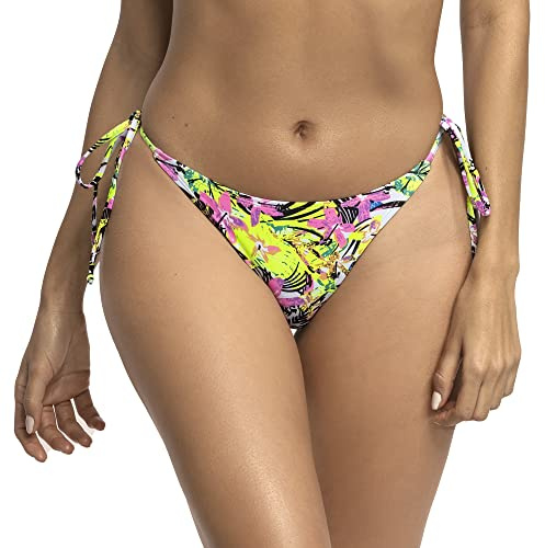 RELLECIGA Moda Mare Donna Slip Bikini a Perizoma con Laccetti Tanga Bottom Jungle M/L