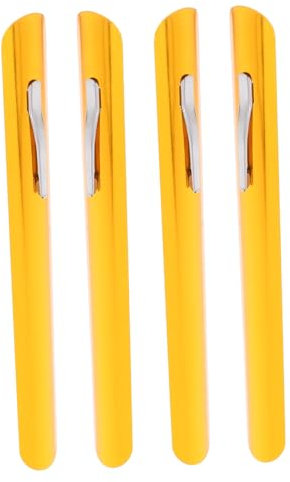 PartyKindom 4pezzi Spatola Pulitore Briciole Tavolo in Acciaio Inossidabile con Clip Fissa Strumento Mano per Camerieri in Ristoranti Briciole Pane e Residui Pulizia Facile