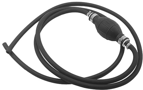 CLISPEED Manual Car Transfer Pump with 10mm Hose Diameter, High Flow Rubber Siphon Hand Pump for Petrol and Diesel, Automotive and Water Transfer Tool for Garage and Outdoor Use