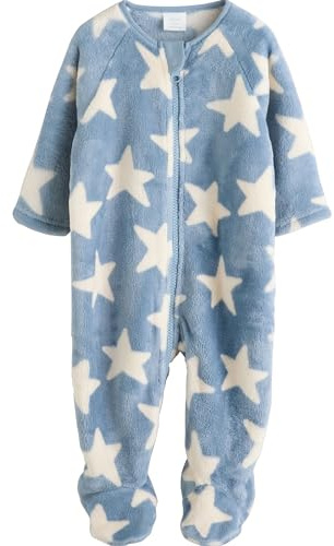 NEXT Bambini Tutina Bebè in Pile Blue Star 18 Mesi-24 Mesi